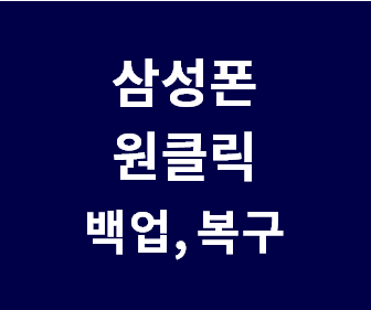 삼성폰 스마트폰 백업 복구 방법 (갤럭시 전화번호, 주소록, 사진, 영상, 앱 백업) 삼성 스마트 스위치