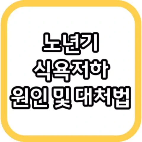 노년기 식욕저하, 단순한 노화 현상이 아니다. 원인과 해결방법은?