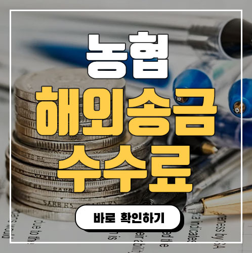 농협 해외송금 수수료 및 서류 절차 은행별 비교