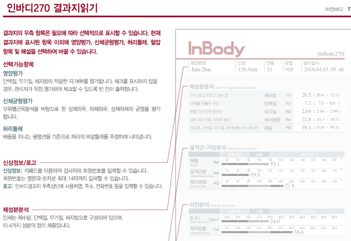 인바디 재는 곳과 인바디 보는 법 (오늘 실제로 재고 옴.)