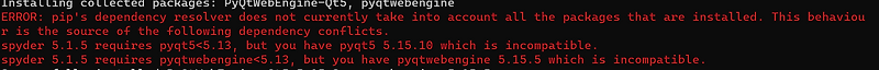 ERROR: pip's dependency resolver does not currently take into account ...