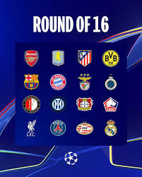 24-25 유럽 챔피언스리그(UCL) 16강 대진 및 일정 / 중계채널