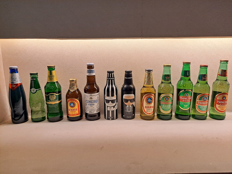 다양한 종류의 칭따오맥주(TSINGTAO BEER,青岛啤酒) 마셔보기! 병맥주 총 11종류!