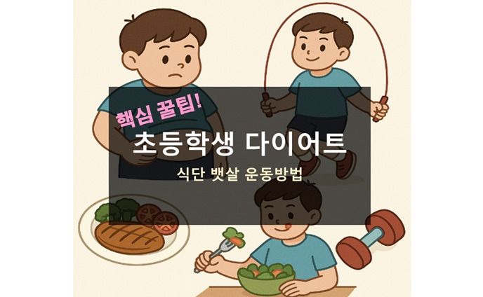 초등학생 다이어트 방법 식단 뱃살 약 운동