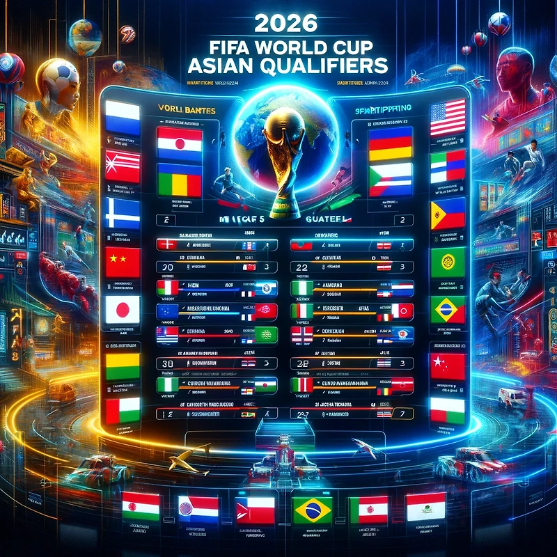 2026 FIFA 북중미 월드컵 아시아 예선 일정, 조편성 및 중계 정보