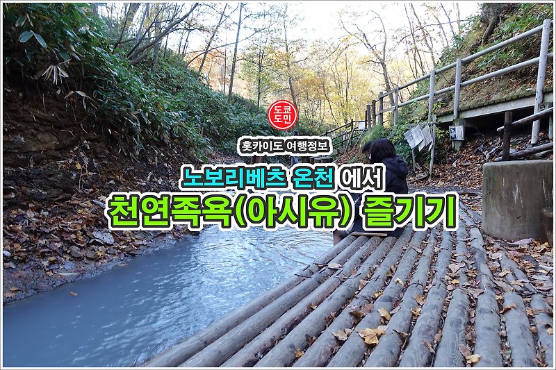 노보리베츠 온천 - 산속에서 즐기는 오유누마강 천연족탕(아시유)