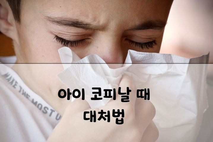 코피 자주나는 아이, 대처법 지혈?