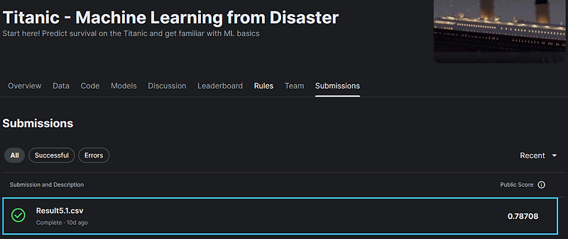 (Kaggle) Titanic - Machine Learning from Disaster