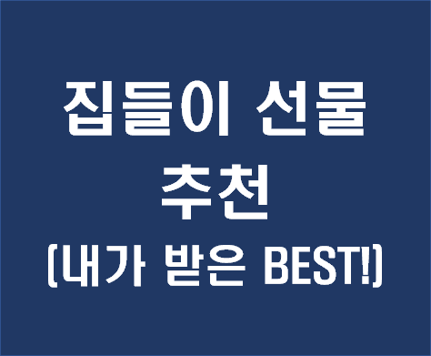 [집들이 선물 추천] 내가 받은 집들이 선물 Best of best!