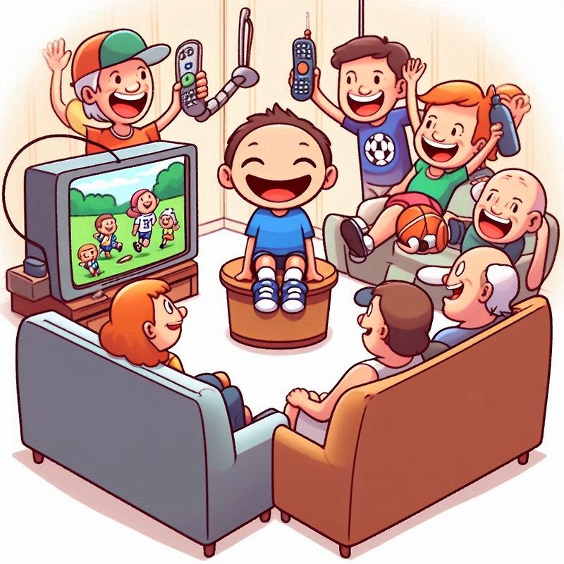 스포츠를 하지 않고 보기만 하는 사람(An armchair sportsman)