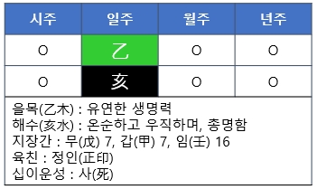 [사주명리] 을해일주(乙亥日柱)