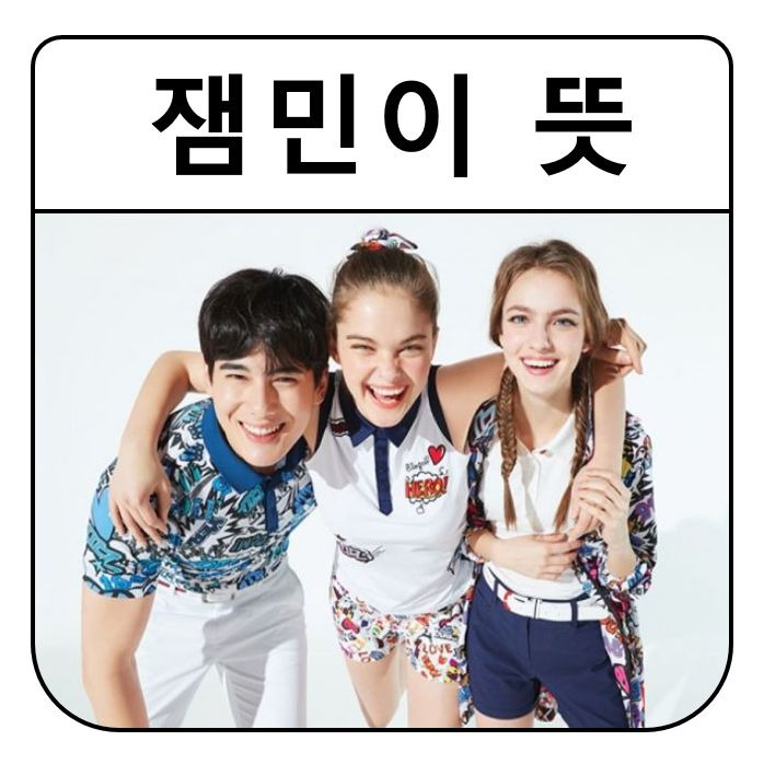 잼민이 뜻::알쓸신블