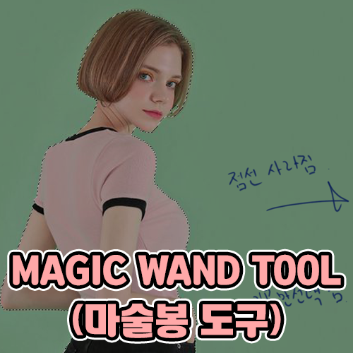 [포토샵] Magic Wand Tool(마술봉 도구, 바로 가기 키 : W)