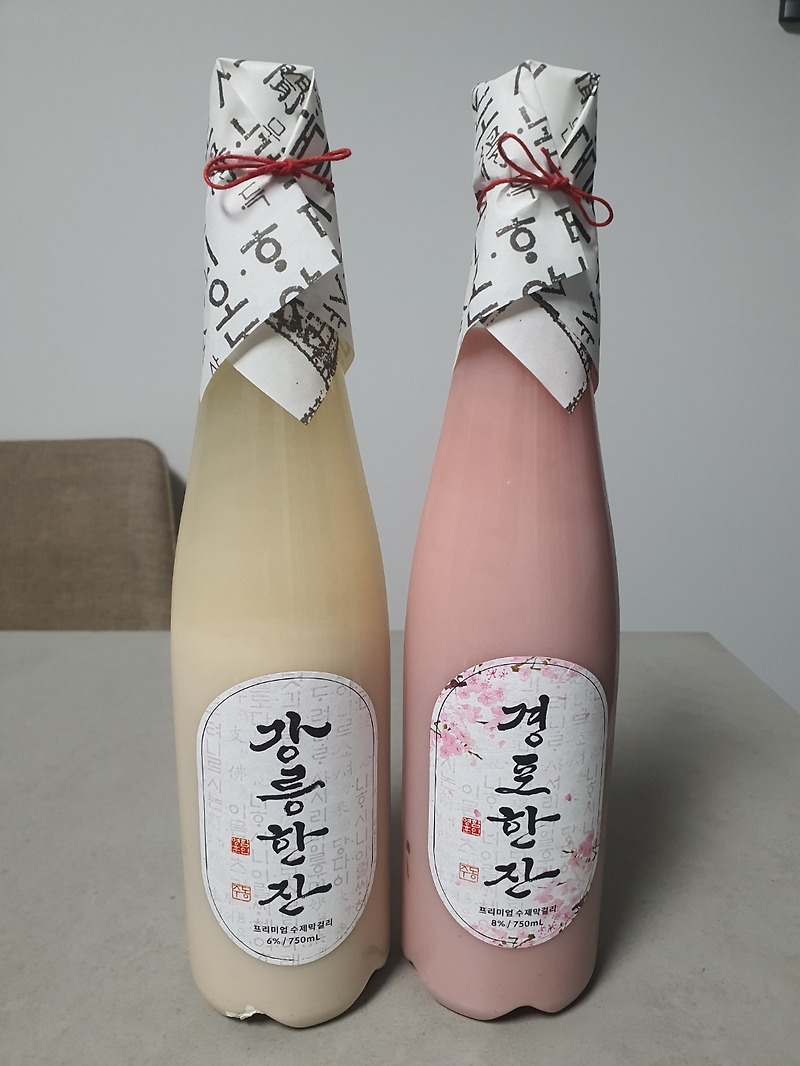 [술기 No.52/No.53] [전통주] 강릉한잔 & 경포한잔_정산농주 리뷰 & 시음기