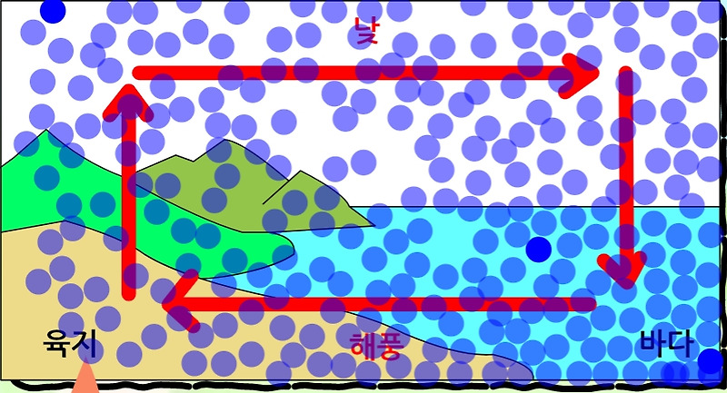 해풍과육풍(대류현상) 가상실험