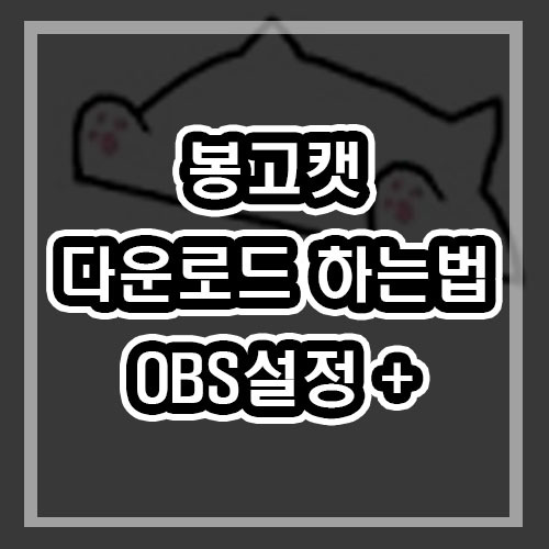 봉고캣 다운로드 와 OBS 에 추가해보기 [키보드인식 프로그램]