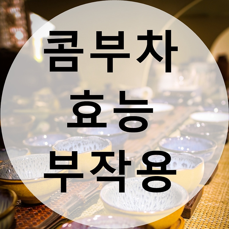 콤부차 효능 및 부작용