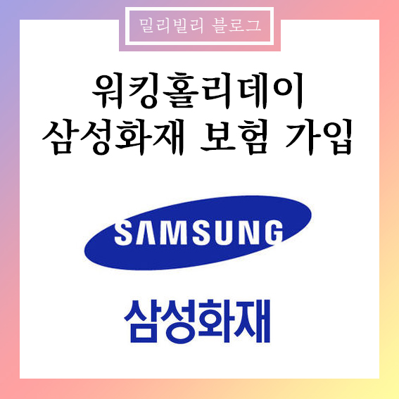 워킹홀리데이 보험 추천과 꿀팁, 삼성화재 10만원 보험 :: 밀리빌리 