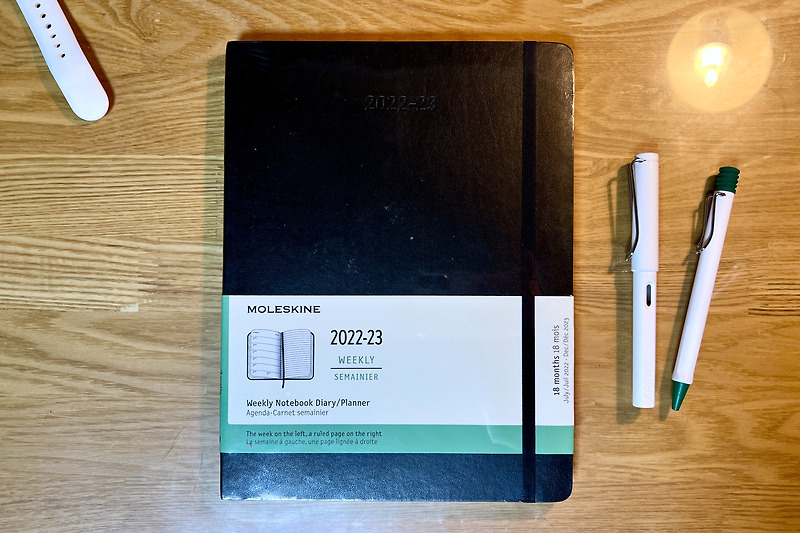 몰스킨 2022-2023년 18개월 다이어리 위클리 소프트커버 XL 개봉기