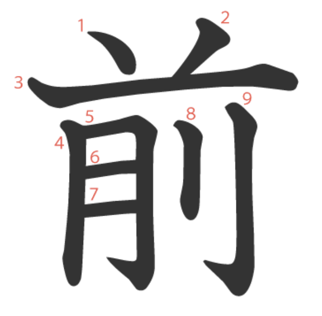 22.「前」 :: 일본어 한자 공부방