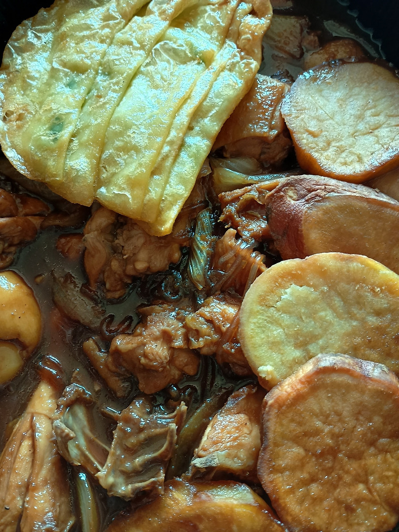 두찜 덮밥먹기좋은 까만찜닭 장찜닭