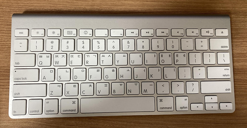 애플 키보드 Apple wireless keyboard(A1314) 윈도우 10에서 쓰기
