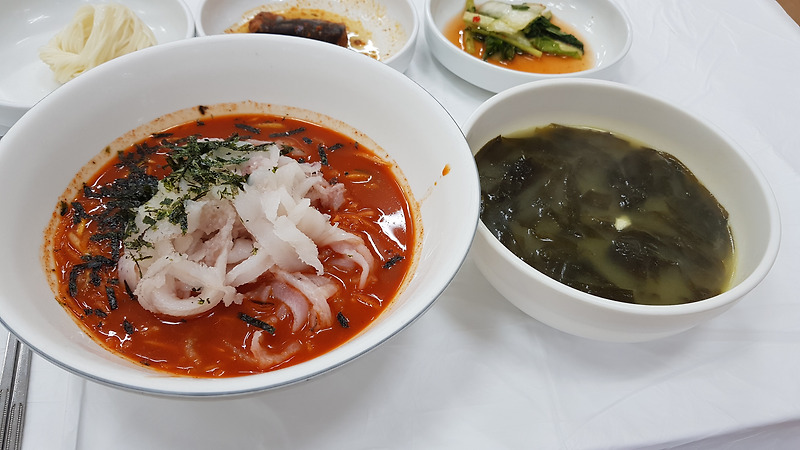 강릉 사천 맛집 - 장안회집(가자미 물회, 우럭 미역국)