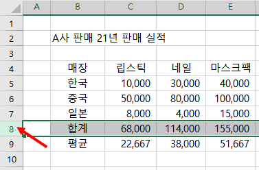 [엑셀]행과 열의 삽입, 복사, 삭제하는 방법(단축키 포함)