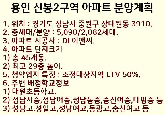 성남 상대원2구역 재개발 아파트 분양정보 :: 해피크린