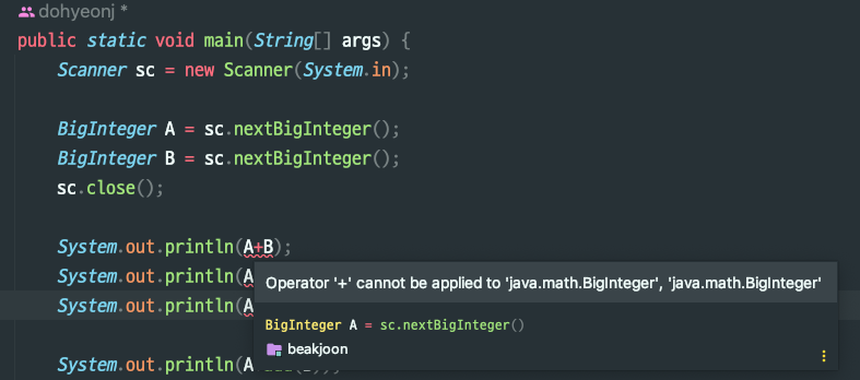 [Java] BigInteger
