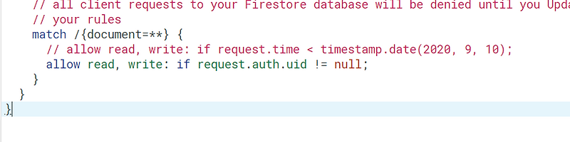 FirebaseError: Missing or insufficient permissions. :: Junnnho