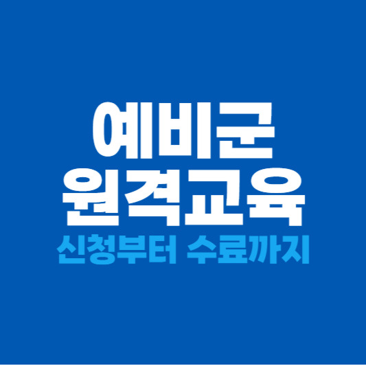 예비군 원격교육