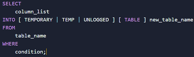 27-postgresql-select-into