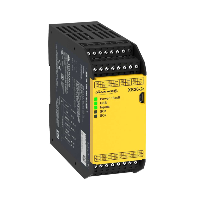 [수입판매] Banner XS262E Safety Controller 배너 컨트롤러