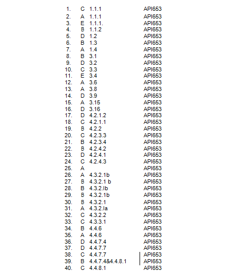 API 653 CLOSED BOOK 1-1