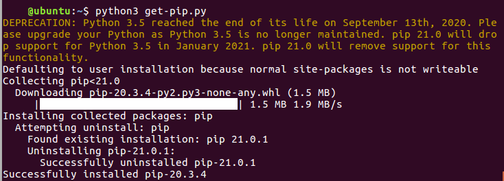 Python pip ubuntu