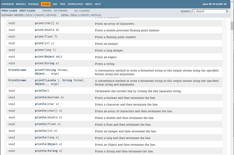 [Java] System.out.println