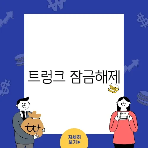 트렁크 잠금해제