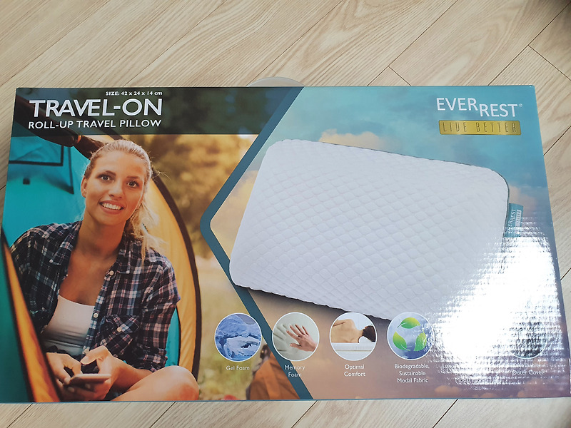 캠핑장비 리뷰 - 가성비 좋은 트레이더스 에버레스트 캠핑 베개