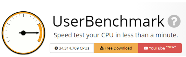 CPU 성능비교 사이트 - userbenchmark.com