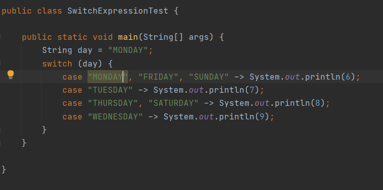 JAVA 스터디 5 - switch expression (자바 12부터 추가됨)