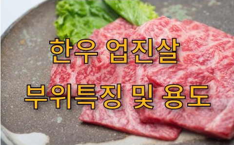 한우 업진살 부위 특징 및 용도