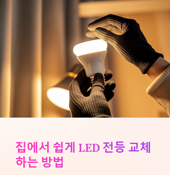 LED 전등 교체 방법, 초보자도 쉽게 따라하기!