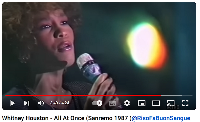 휘트니 휴스턴(Whitney Houston) 인기곡 All At Once 듣기 가사 해석