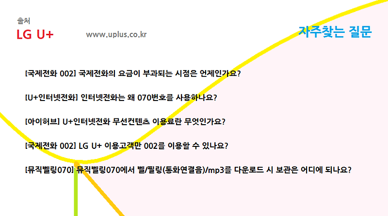 LG 유플러스 [국제전화 002] 국제전화의 요금이 부과되는 시점은 언제인가요?