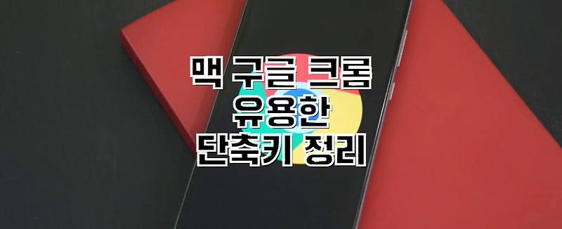 맥 구글 크롬 유용한 단축키 정리
