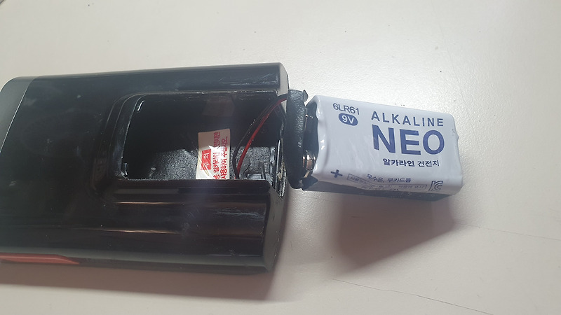 하이패스 단말기 전원을 건전지에서 5V USB 전원으로 개조