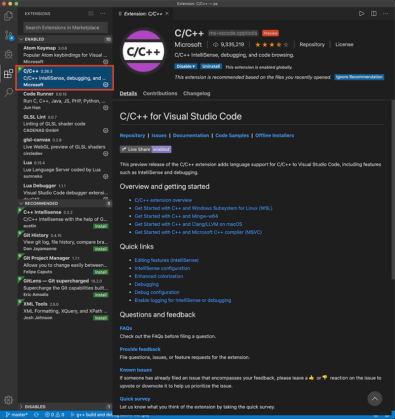 visual studio code c compiler mac