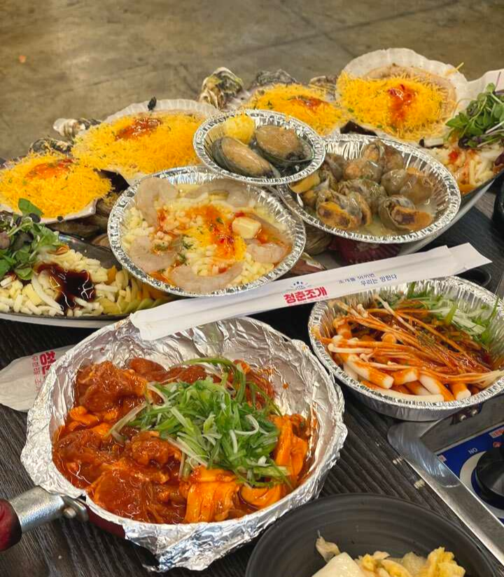 오이도 청춘조개 포차조개 구운조개 내돈내나라 리뷰