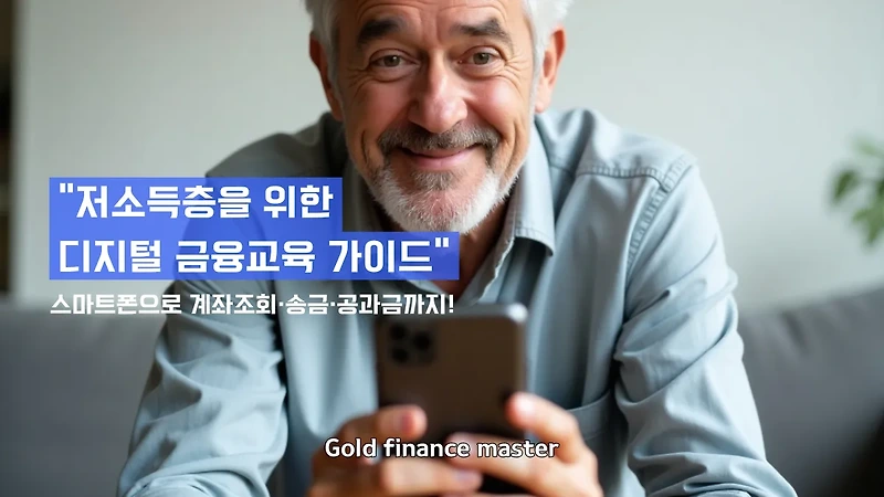 저소득층을 위한 디지털 금융교육 가이드 – 스마트폰으로 뱅킹 시작하기